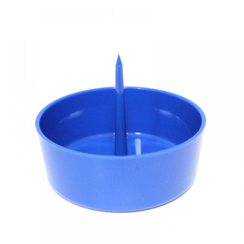 Mini plastic debowler ashtray with built-in spike tool, lightweight and durable design for efficient cleaning and ash handling.