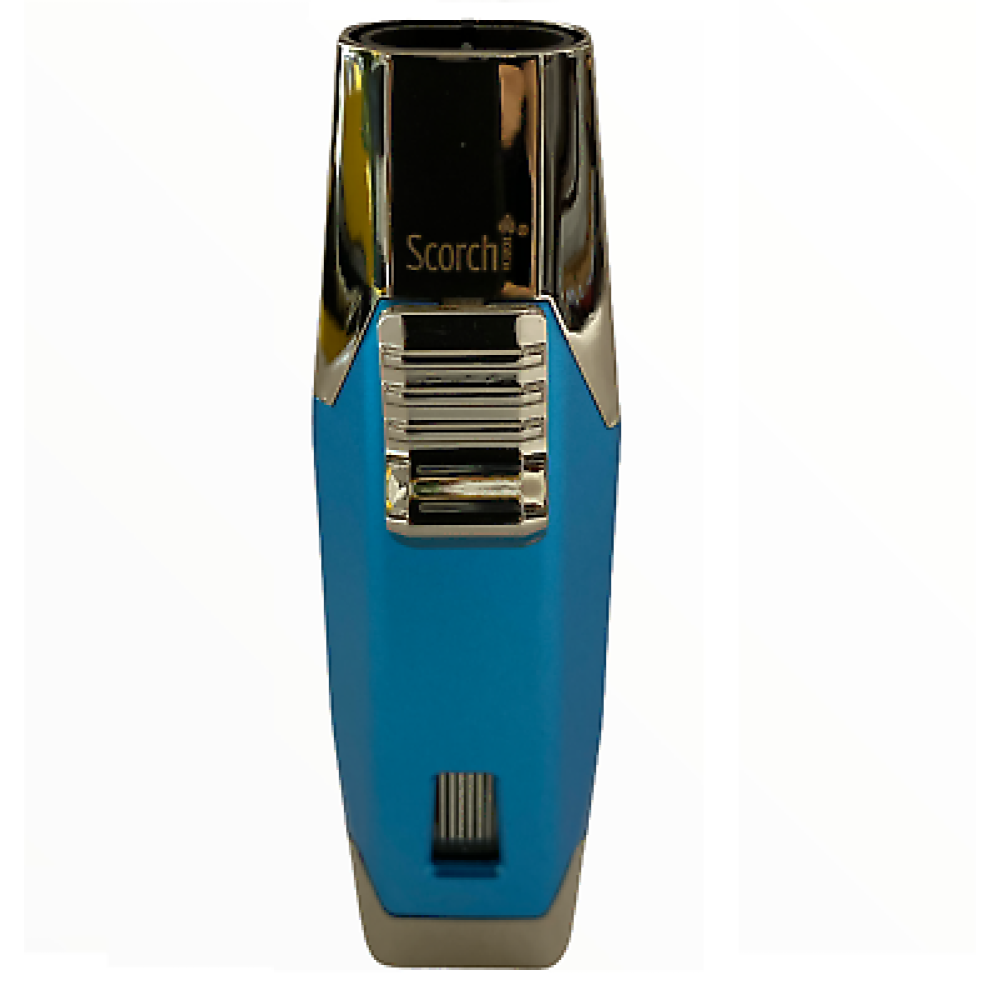 Scorch Torch Model 61579 Dual Jet Flame Butane Torch Lighter with Adjustable Flame and Durable Metal Body, 9 Pieces per Display