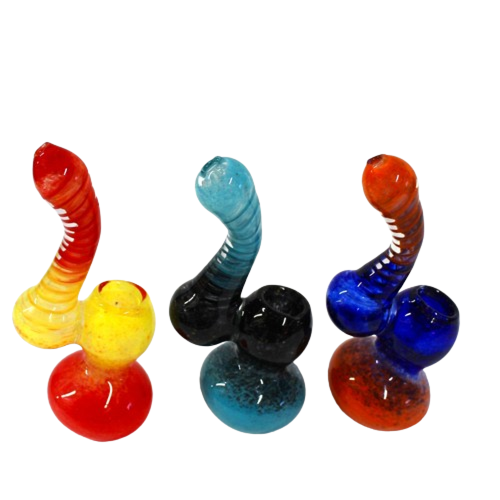 Multi Color Bubbler Medium Size with handcrafted glass construction, colorful artistic detailing, and durable craftsmanship.