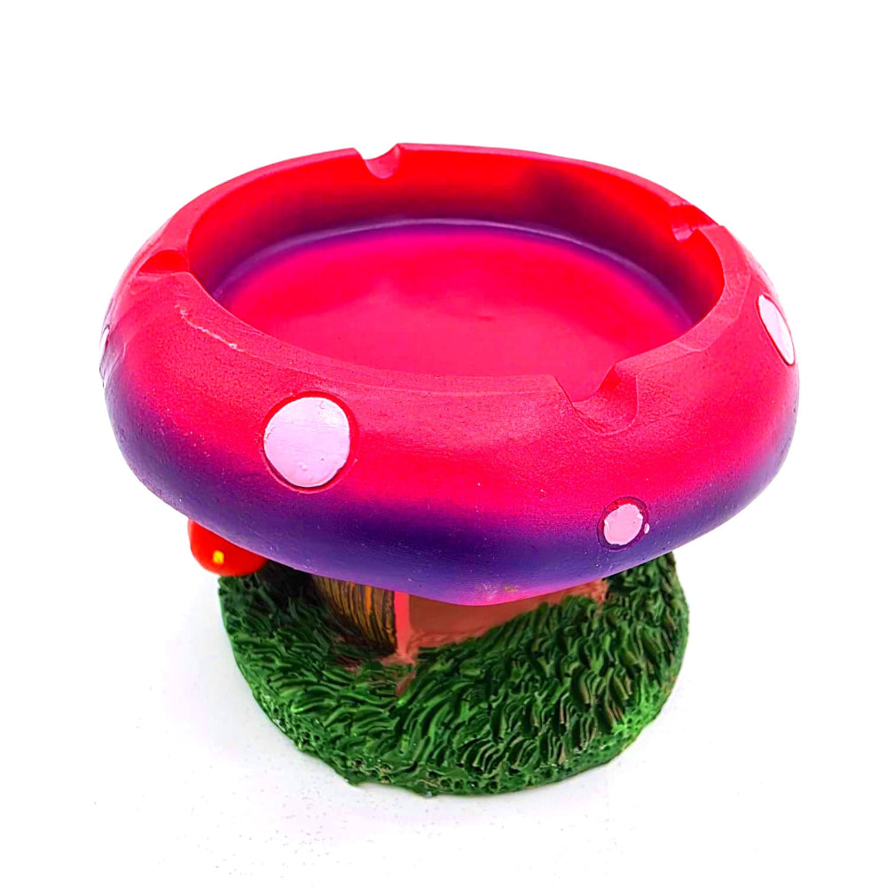 Decorative mushroom ashtray, durable and easy-to-clean smoking accessory with stylish design for home, shop, or display use