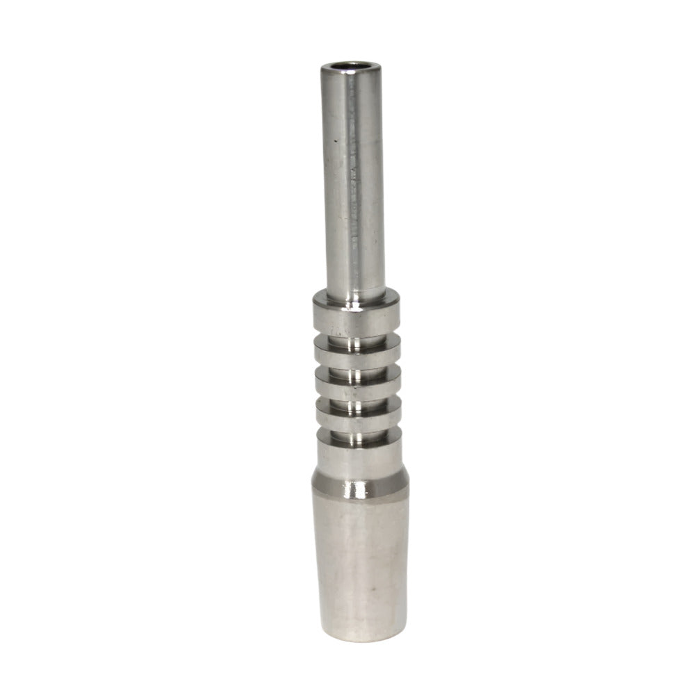 Nectar collector titanium TI nail dab tip with high heat resistance and universal compatibility for smooth and efficient concentrate vaporization.