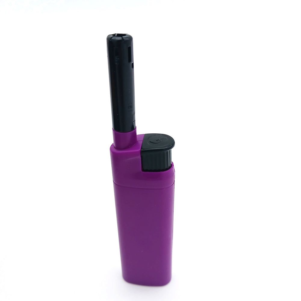 Neon extended fix flame lighter 50 ct display pack 80-93N with windproof flame, durable body, and reliable ignition for indoor and outdoor use.