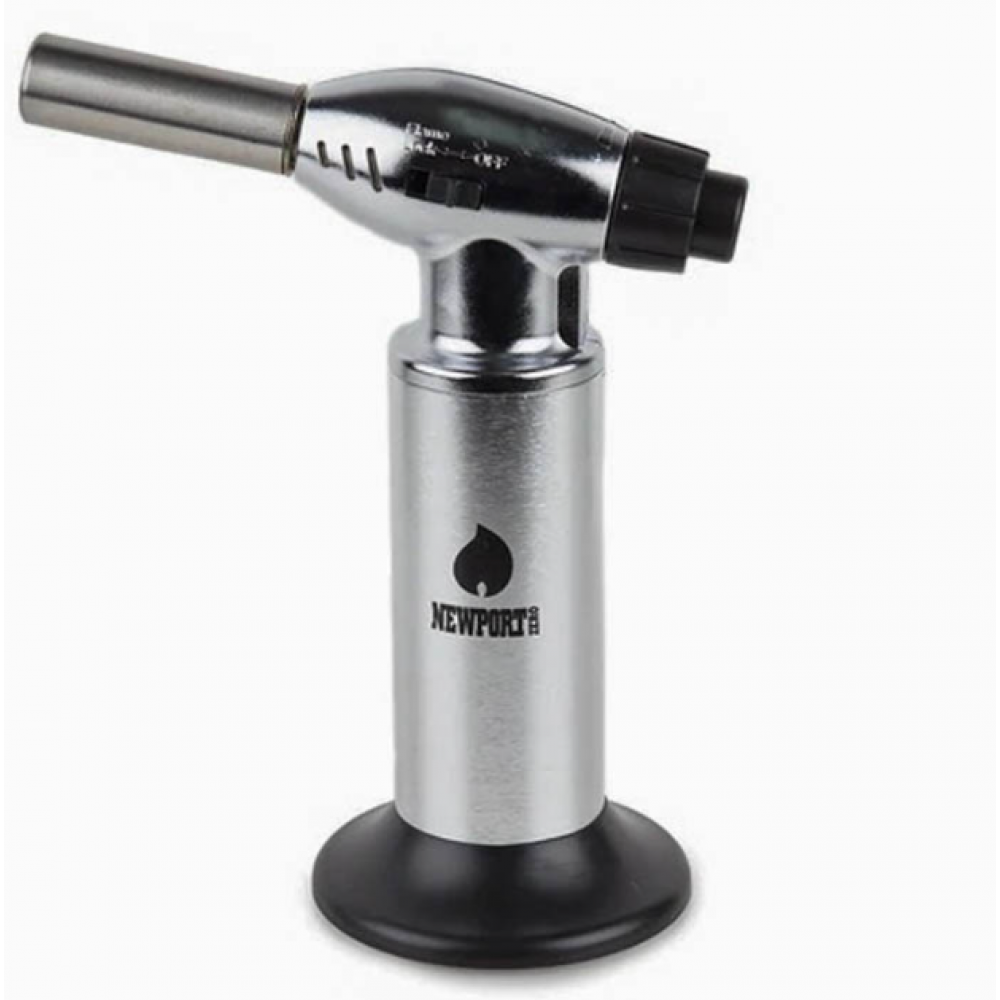 Newport Zero Jumbo Series Torch featuring a powerful windproof jet flame, refillable butane system, and oversized design for reliable high-heat performance and extended use.