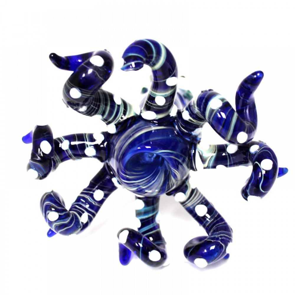 Octopus Glass Hand Pipe with Artistic Octopus Design and Durable Borosilicate Glass Construction**