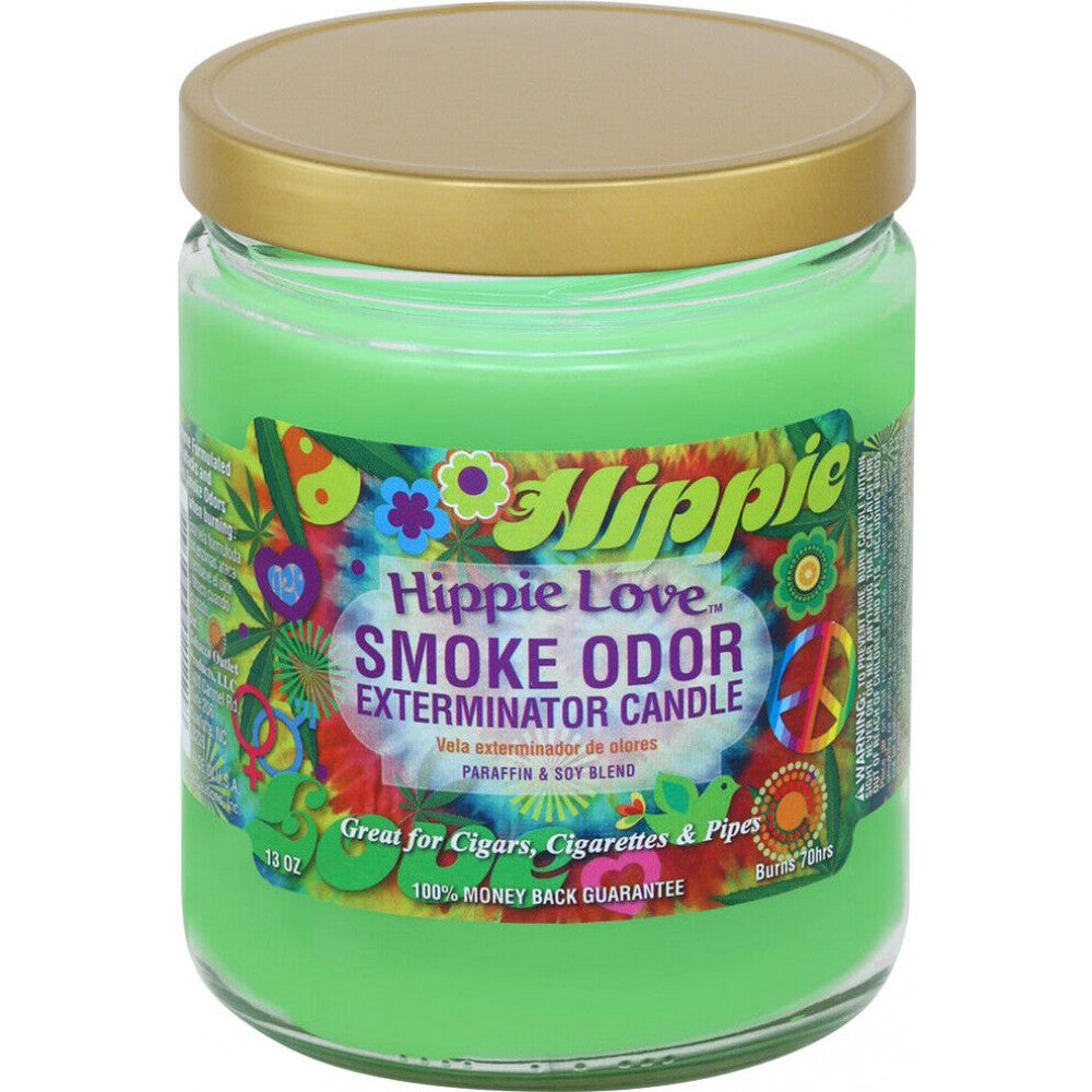 Smoke Odor Exterminator 13 oz glass jar candle long lasting odor control candle designed to eliminate smoke and unwanted indoor smells effectively.