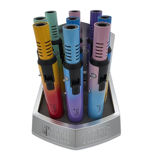 Scorch Torch pencil style torch lighter model 61803 with ombre finish, 9 pieces set, designed for reliable ignition and easy use.