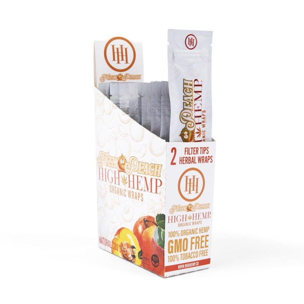 Organic smoking wraps, 25 wraps per pack, made from natural ingredients for a smooth, slow-burning, and easy-to-use rolling experience.