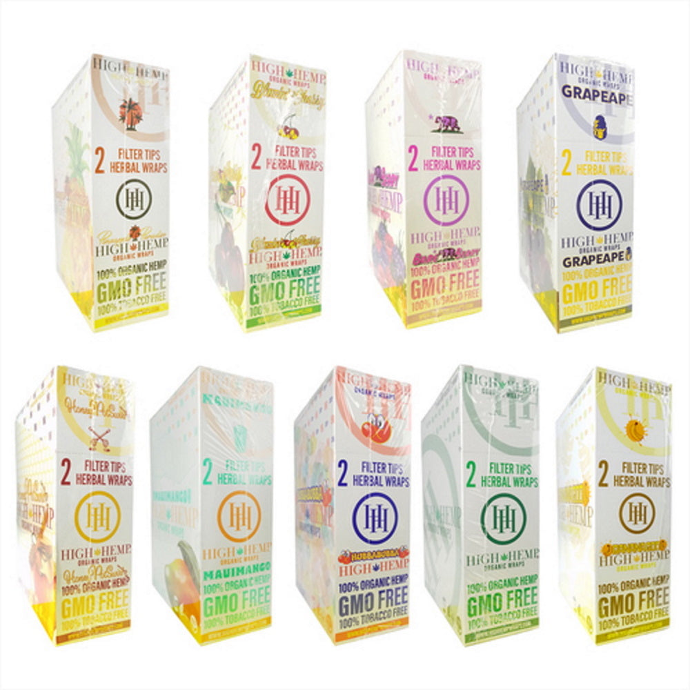 Organic Wraps Regular Size 25 per pack, natural fiber wraps with slow-burning performance and flexible texture for smooth and easy rolling.