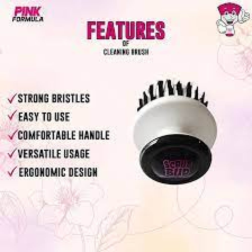 Pink Formula Scrub Bud Grinder Brush compact cleaning tool with durable bristles designed for deep cleaning grinders removing residue and buildup easily.