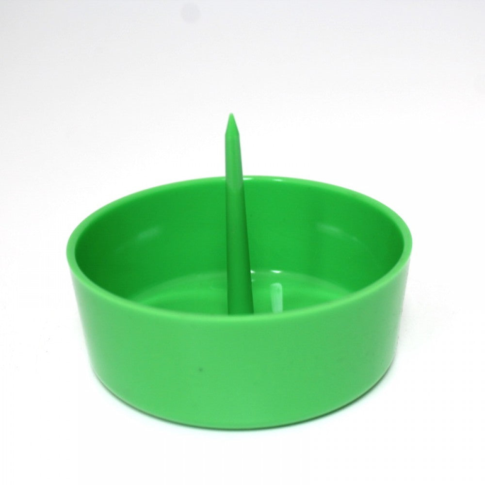 Plastic debowler ashtray with built-in cleaning spike, durable and lightweight design for easy ash removal and daily use convenience.