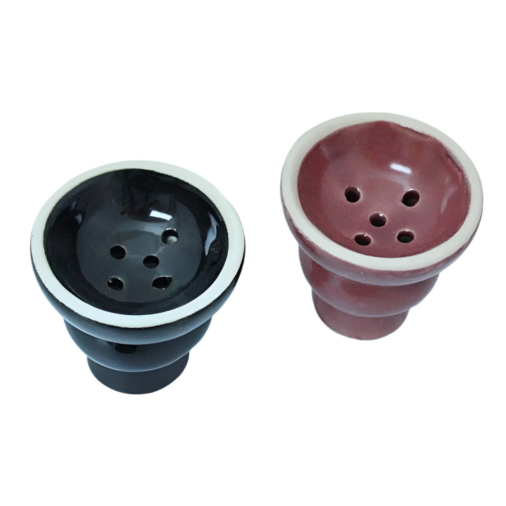 Premium Ceramic Hookah Bowl Small durable heat resistant ceramic bowl designed for even heat distribution easy cleaning and long lasting performance.