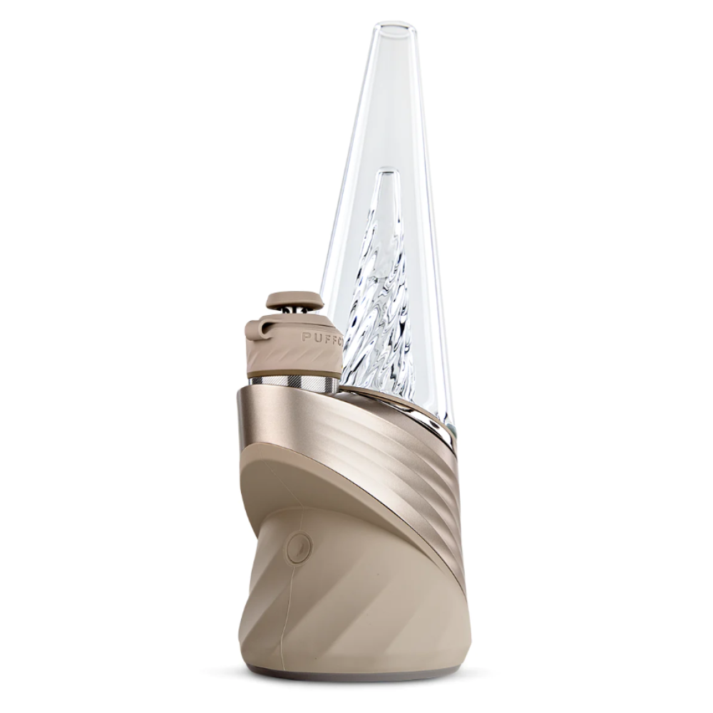Puffco New Peak Pro Desert edition smart vaporizer with premium design, ceramic chamber, and advanced heating system for smooth and consistent performance.