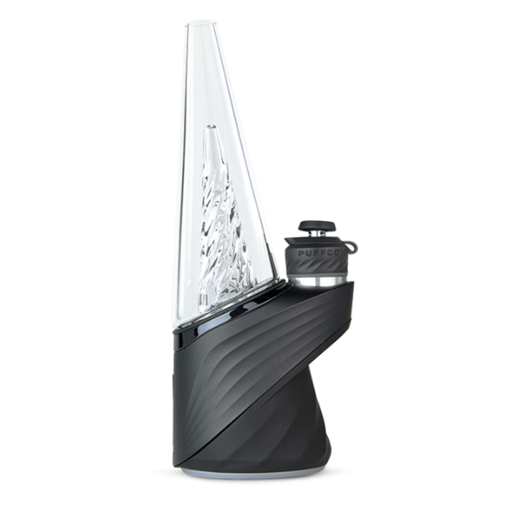 Puffco New Peak Pro Onyx & Pearl smart dab rig with advanced temperature customization, high-end finish, and efficient vapor production for premium sessions.