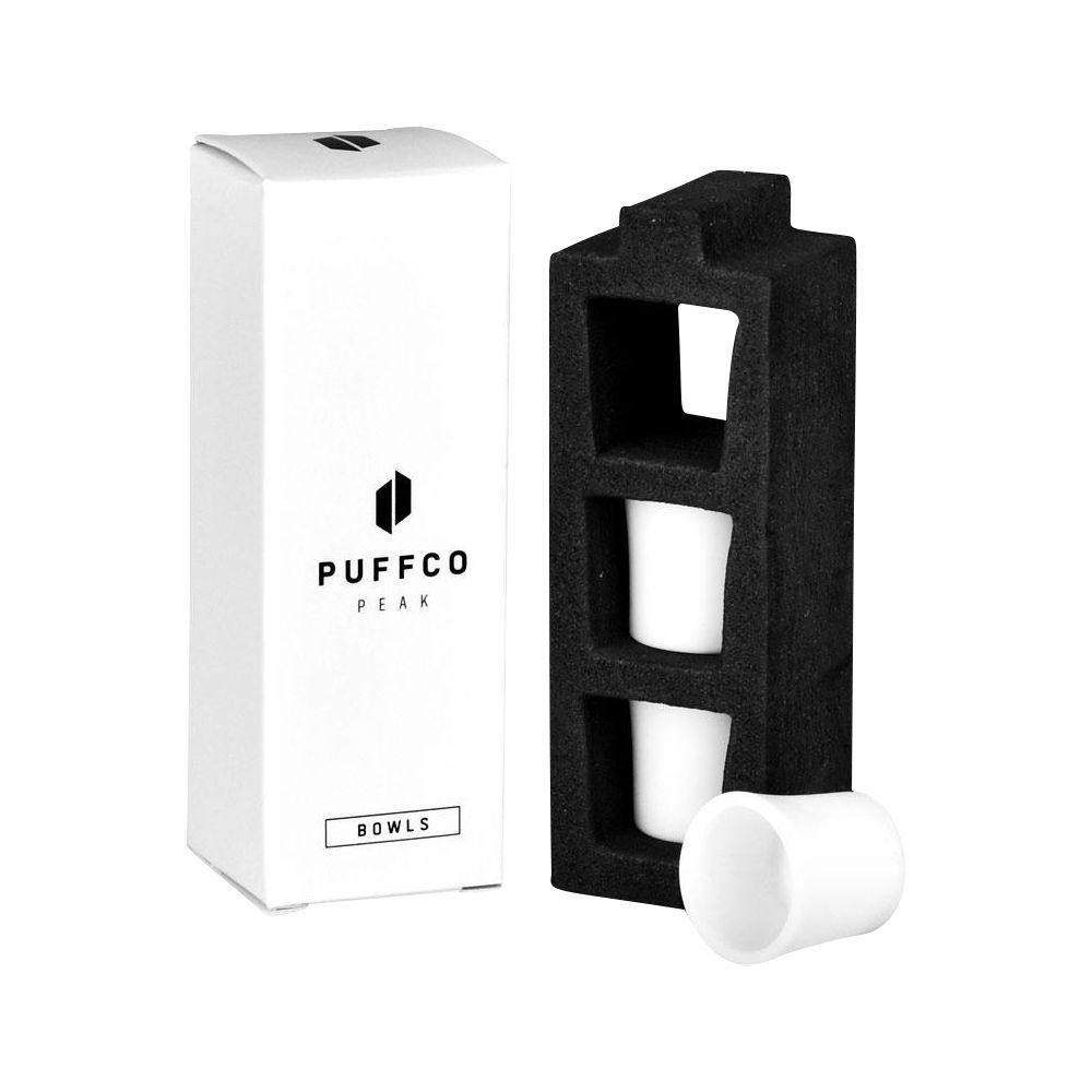 Puffco Peak Bowls 3pc replacement ceramic bowl set designed for smooth vapor performance, durable build, and easy installation with Puffco Peak device.