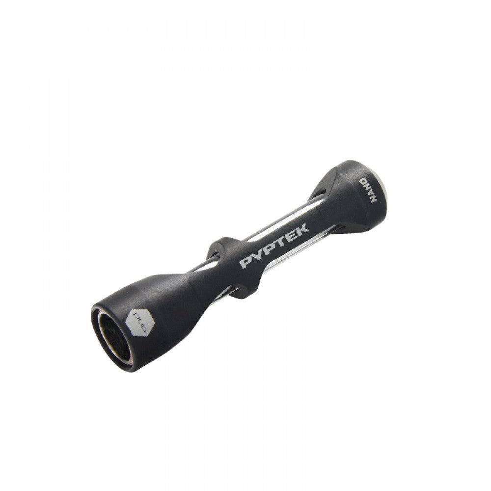 PYPTEK Nano portable glass hand pipe with a compact profile, durable construction, and sleek modern design.