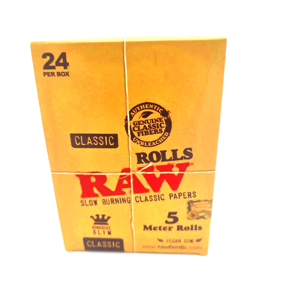 Raw Classic King Size Slim 5 Meter Rolls 24 Per Box