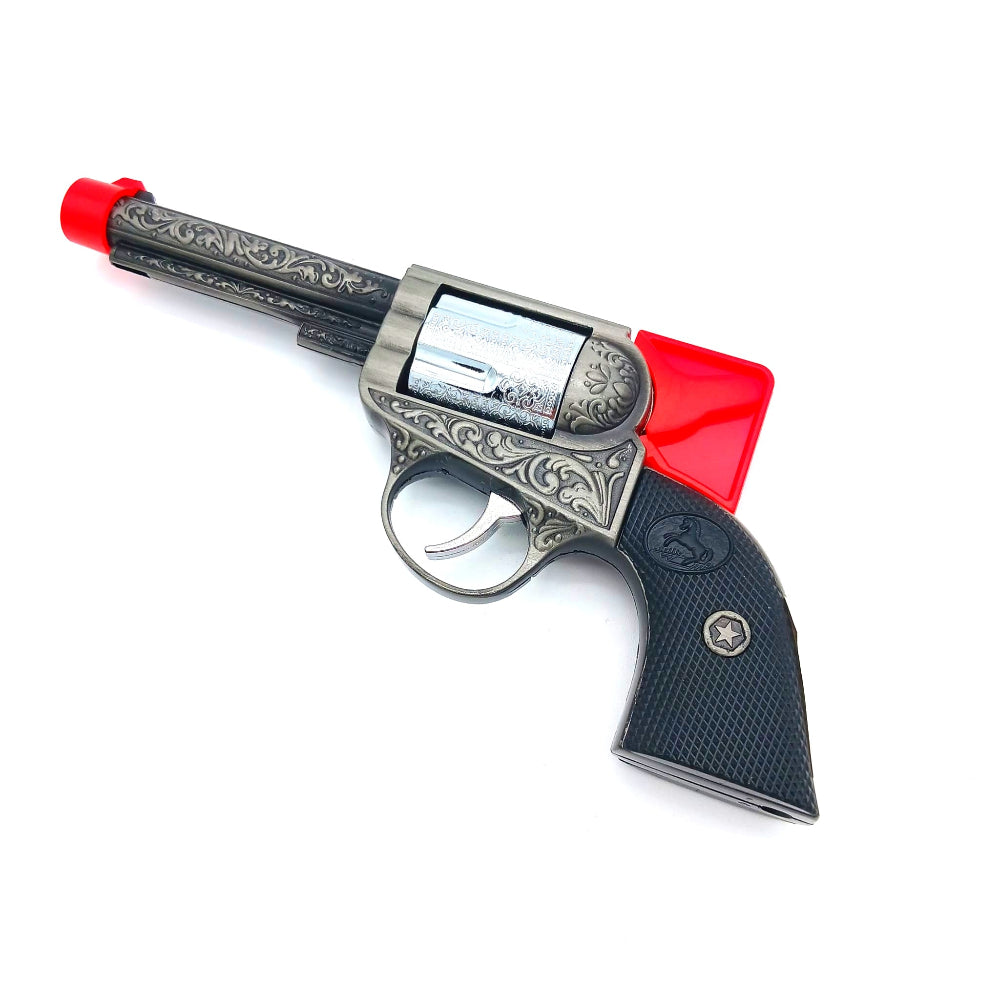Revolver style GH-9561 Clickit torch lighter 12pcs box, designed for strong single jet flame, reliable ignition, and durable construction with a comfortable grip.