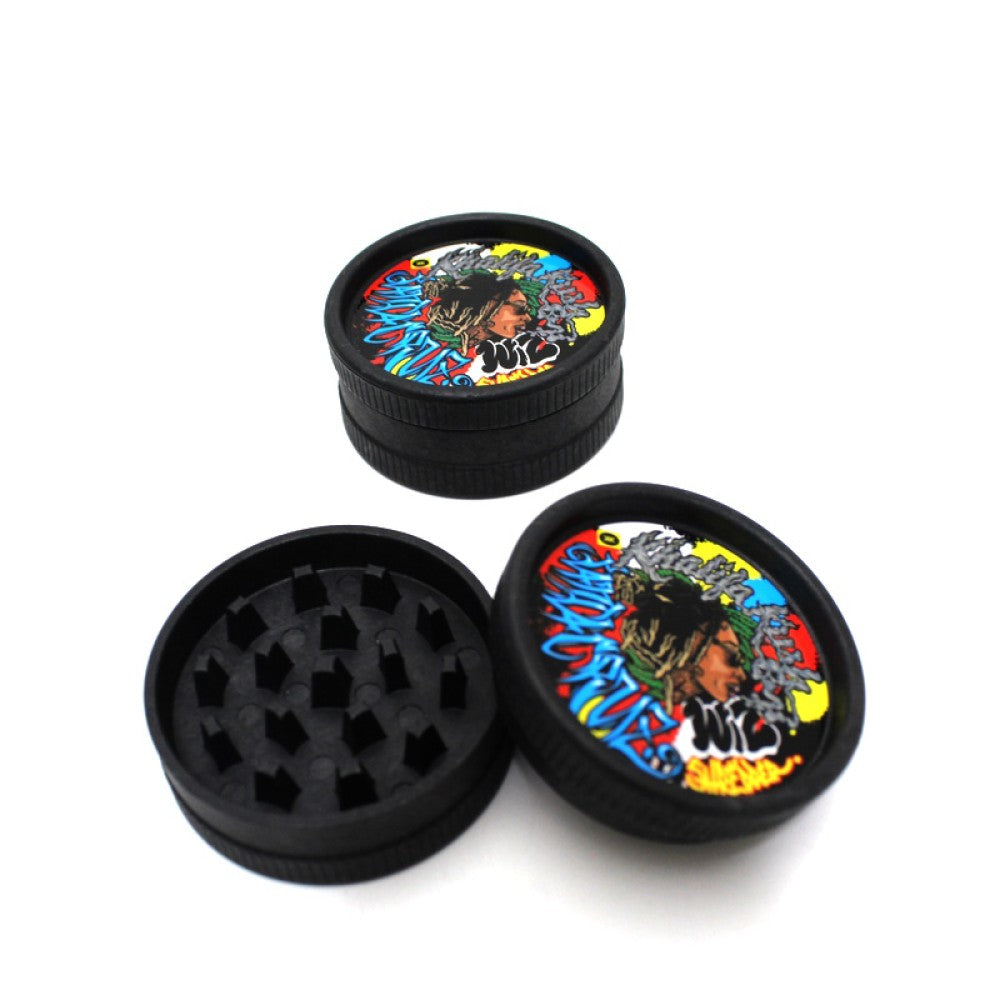 Santa Cruz Shredder Khalifa Kush 2 piece hemp grinder 24 count per box featuring compact durable design, precision grinding teeth, and smooth performance for consistent herb preparation.