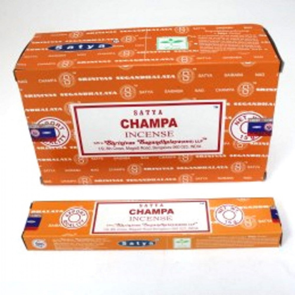 Handmade Satya incense original 15g box featuring traditional herbal fragrance sticks.