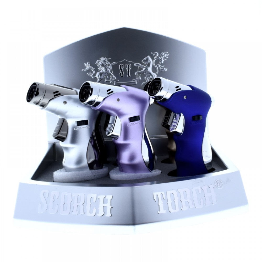 Scorch Lighter 61485 4 flame lighter 6 piece pack with durable metal body, strong ignition and adjustable flame control for reliable use.