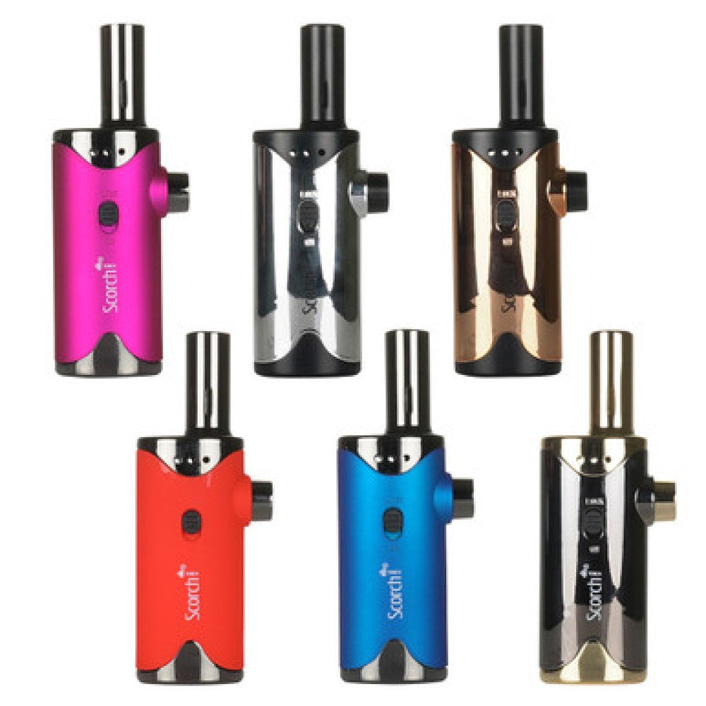Scorch Lighter model 61631 tank torch with easy hold grip 9 pieces per pack refillable butane torch lighter with strong adjustable flame and ergonomic handle design for multipurpose use
