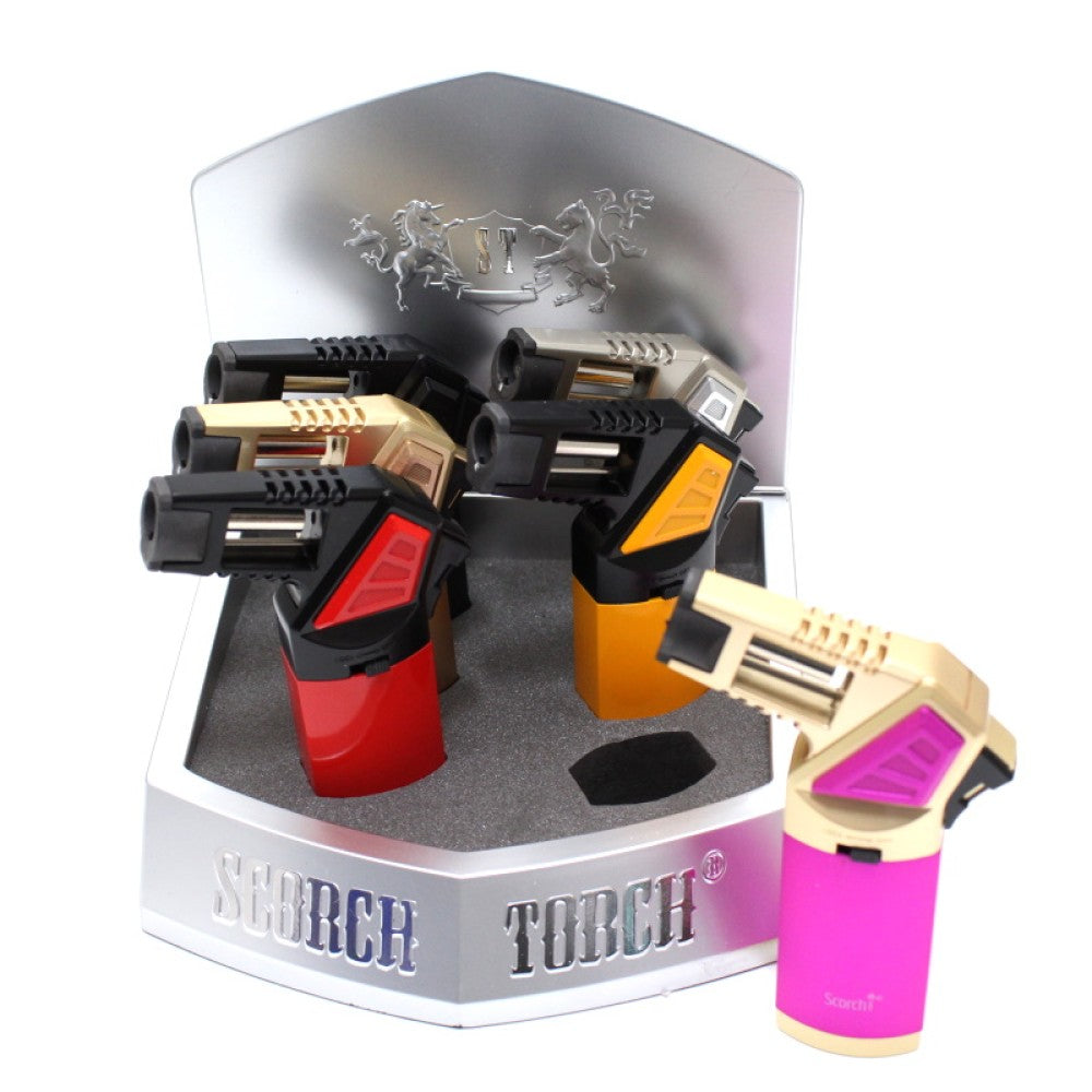 Scorch Torch easy held cigar punch, Model No 61575, 6 pieces in display pack, durable design for smooth and precise cigar punching.