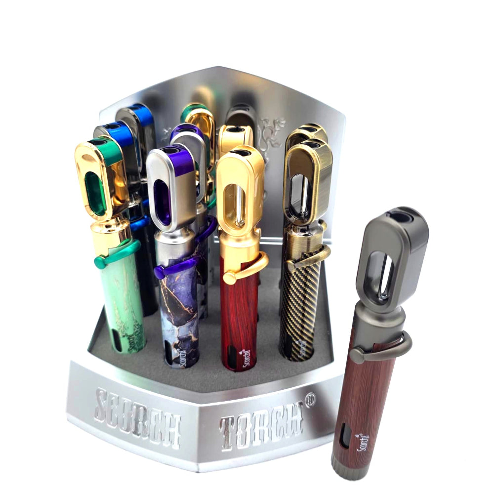 Scorch Torch single flame pencil torch model 61872 12 pcs per pack slim refillable lighter with strong flame.