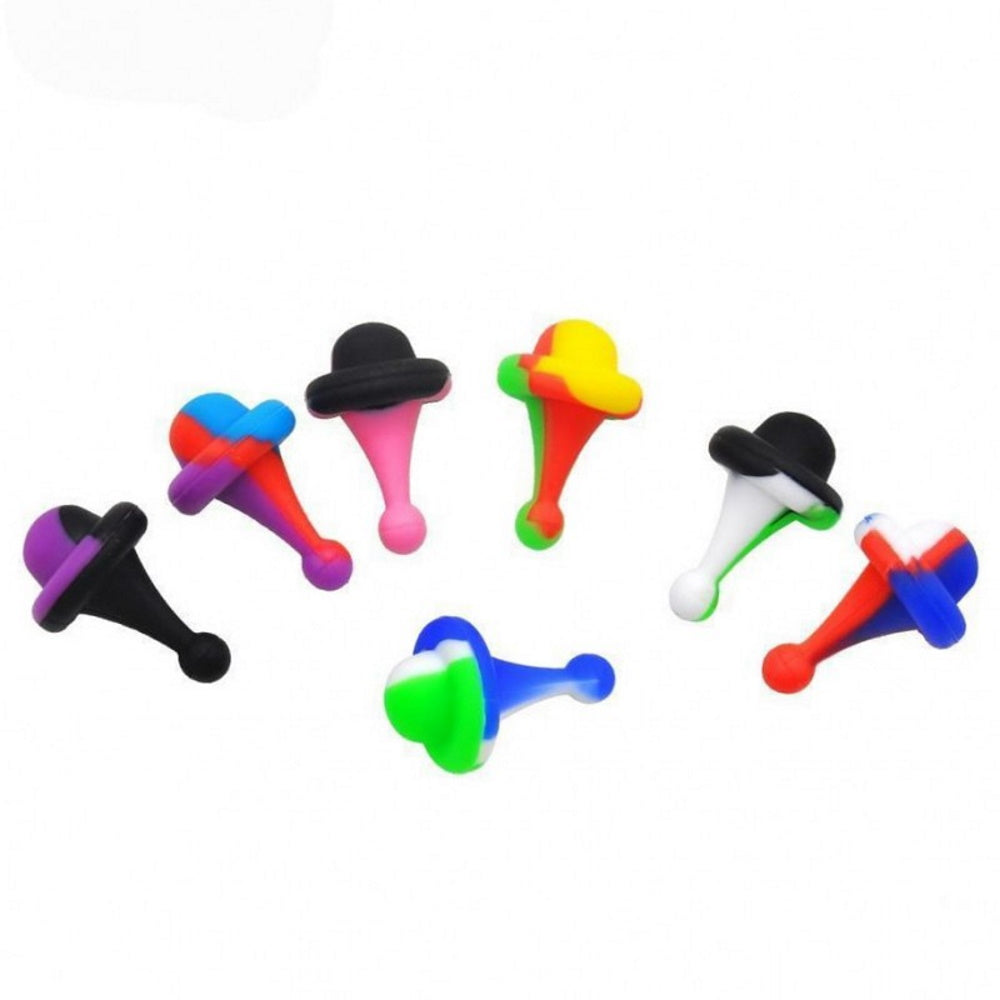 Silicone spinner carb cap mixed color made for improved airflow control and durable heat resistant performance.