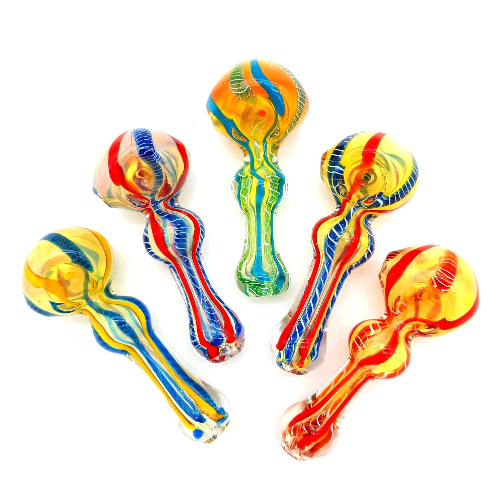 Skinny design heavy duty glass hand pipe