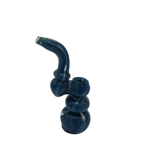 Solid color medium size heavy duty glass bubbler designed for smooth airflow and durable daily use