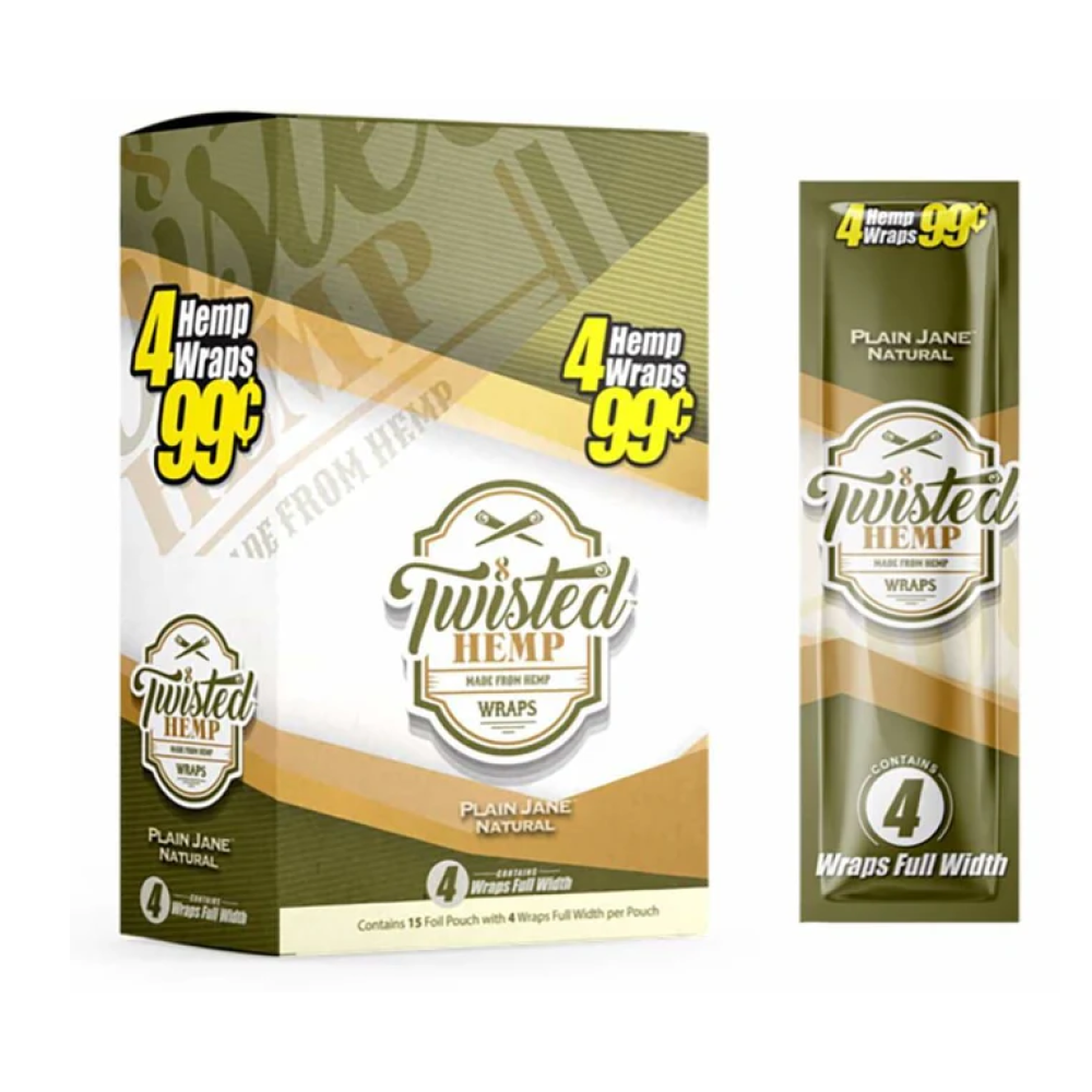 Twist hemp wraps, natural rolling wraps made from hemp for a smooth, slow-burning smoking experience with easy-to-roll flexibility and clean taste.