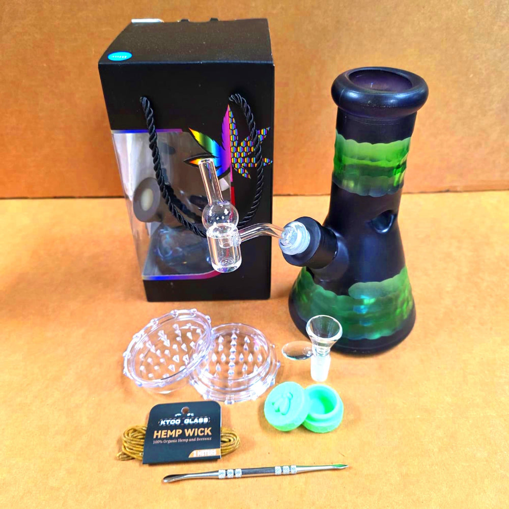 High-quality water pipe gift box set featuring a complete smoking accessories kit