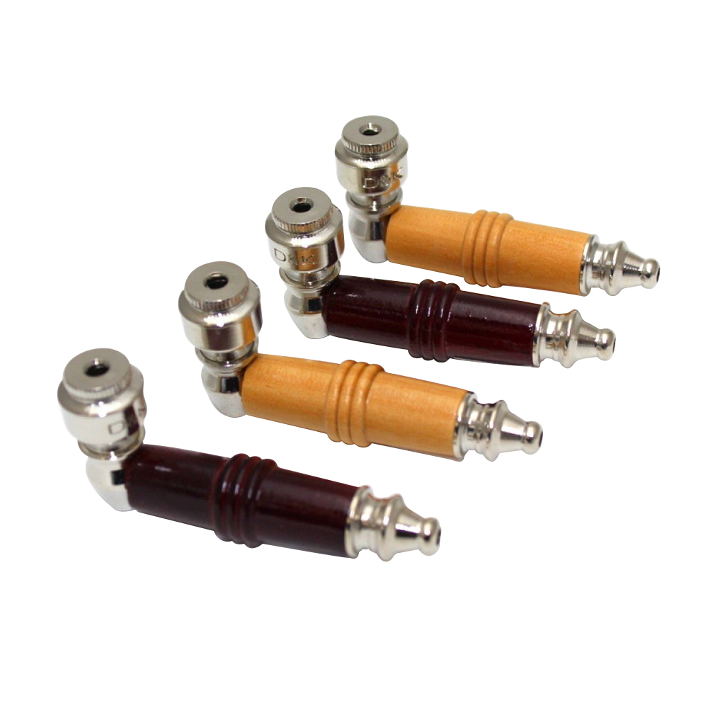 Wood and Metal Pipe With Metal Lid featuring durable wood and metal construction, secure lid, and classic portable design.