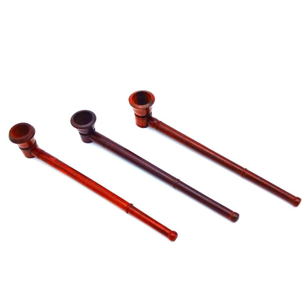 Wooden 2 part smoking pipe classic hand pipe design made from natural wood, durable construction, smooth airflow, and easy detachable cleaning system.
