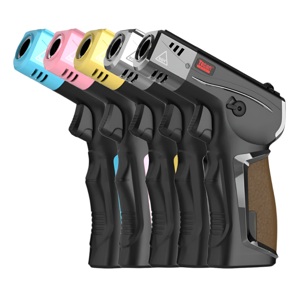 Yocan Beef Torch Lighter refillable butane torch with strong adjustable flame and windproof design for dabbing and smoking accessories