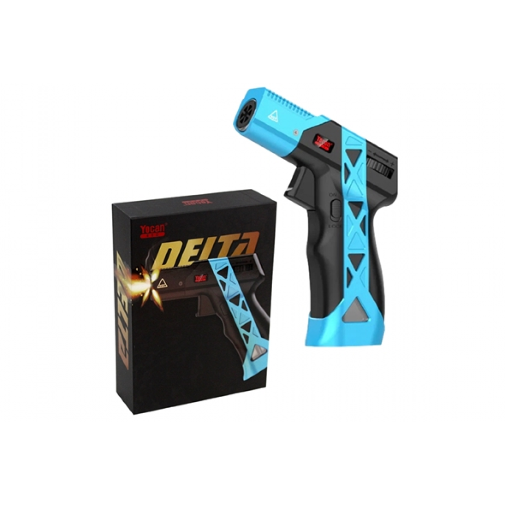 Yocan Delta Torch Lighter Portable refillable butane torch with windproof flame and ergonomic design for dabbing use
