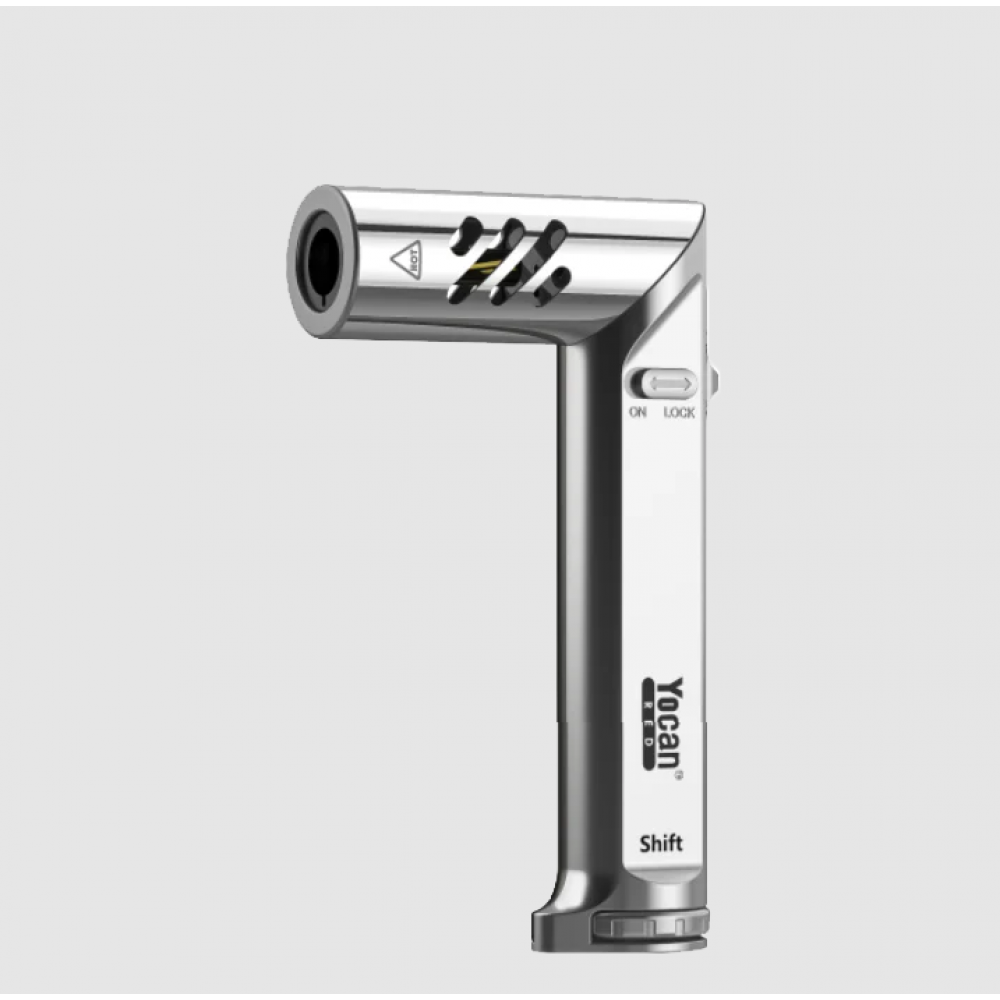Yocan Shift refillable torch lighter with adjustable flame, durable construction, and wind-resistant design for consistent high-heat performance.