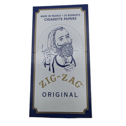 Zig Zag Original cigarette papers 24 booklets pack featuring premium quality paper and smooth even burning performance.