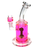 8.5'' Flat Bottom Liquid Filled Water Pipe With 14 MM Liquid Bowl 