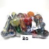 4.5''  Mixed And Match Mix Color Extra Heavy Duty Glass Hand Pipe 20 Pcs Per Bundle 