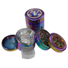 4 PART RAINBOW COLOR WITH WINDOW DESIGN GRINDER 63 MM