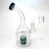 8'' Tube Color Dab Rig Water Pipe With 14 MM Male Banger 