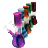 8'' Beaker Base Rasta Color Single Side Bowl Water Pipe 