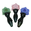 6'' Rose Flower Shape Heavy Duty Glass Hand Pipe