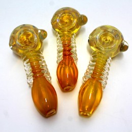 Wholesale Glass Tobacco Pipe Thick Heady Creative Plating Colorful
