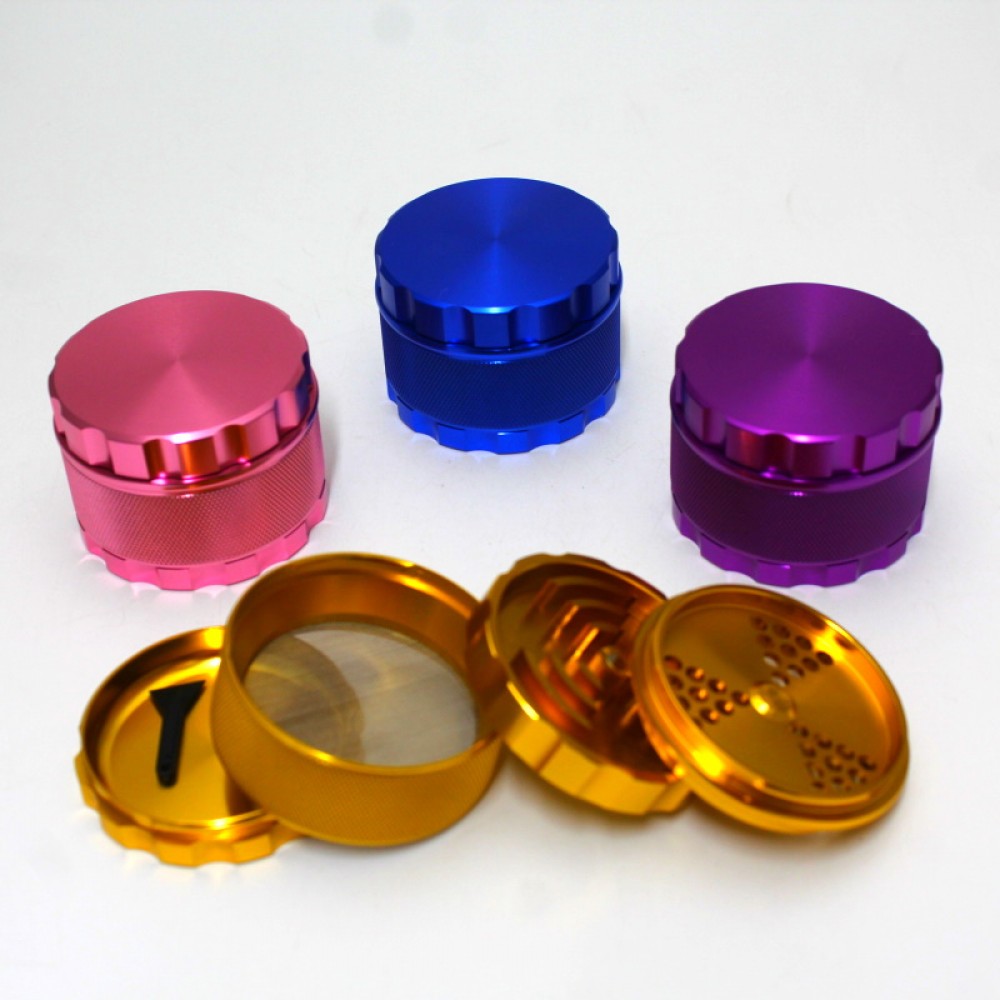 4 Part Assorted Color Heavy Duty Grinder 63MM