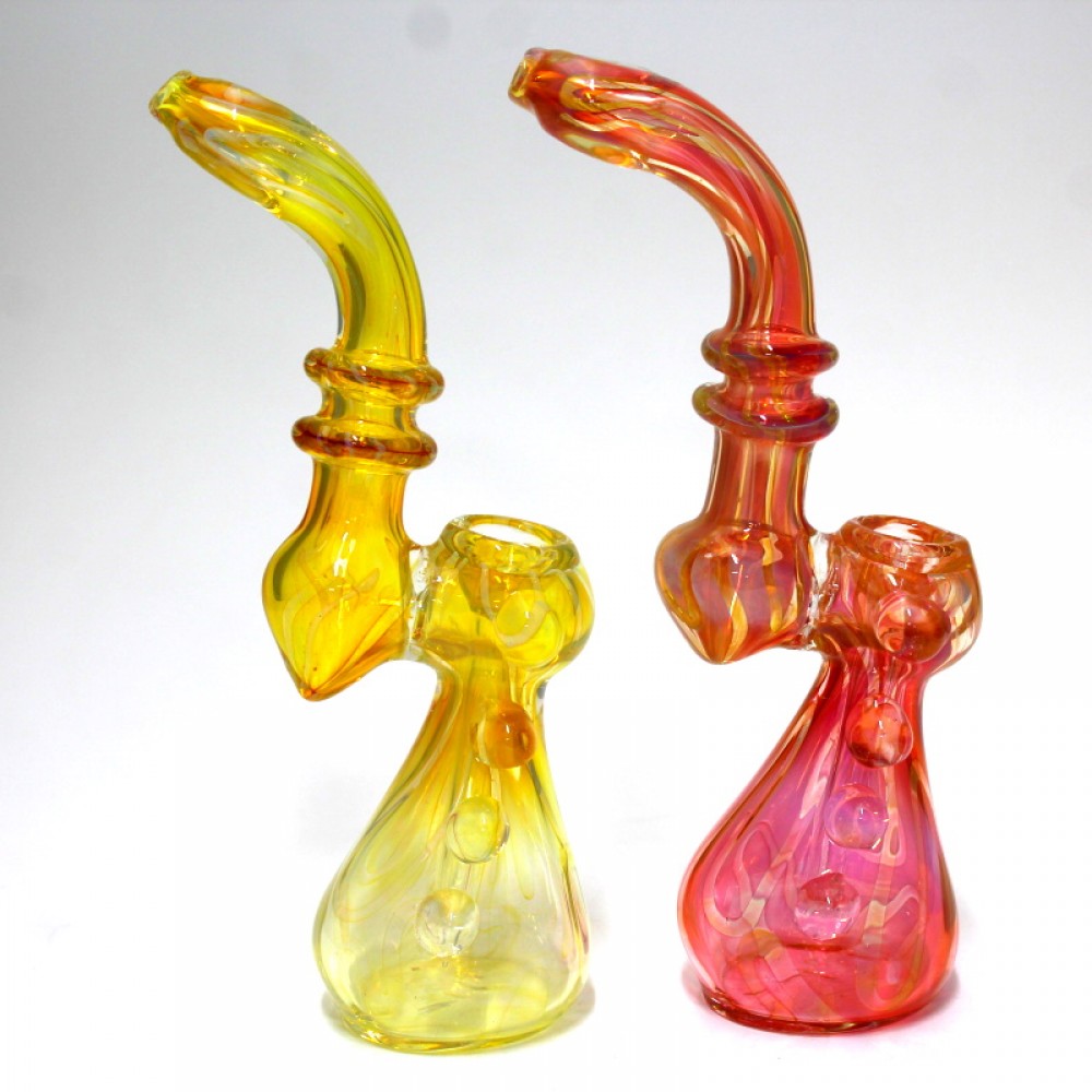 8" Gold/Silver Fumed Heavy Duty Bubbler