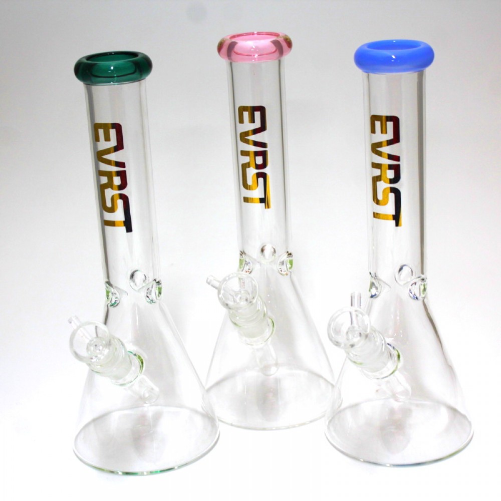 10''  Evrst  Beaker Water Pipe With Down Stem & 14 MM Male Bowl 