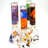 14'' Glow in The Dark Halloween Design Beaker Picture Art Heavy Duty Water Pipe G-G 