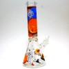 14'' Glow in The Dark Halloween Design Beaker Picture Art Heavy Duty Water Pipe G-G 